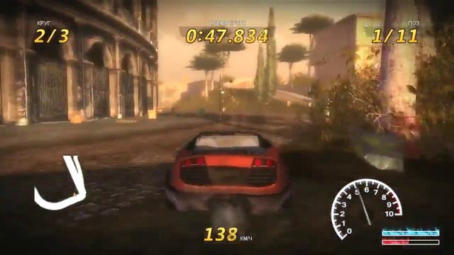 FlatOut 3 #1 Гонка. Детройт, Рим