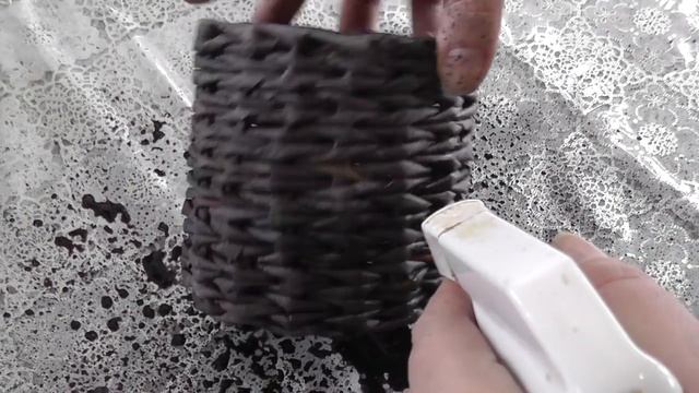 Как покрасить готовое изделие из газетных трубочек смотреть онлайн