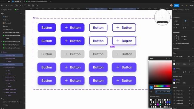 How to Design and Prototype Buttons in Figma | Material Design Primary Secondary Tertiary Component смотреть онлайн