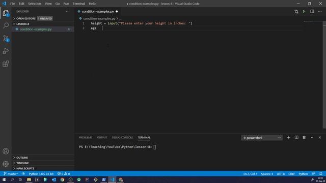 Python Fundamentals - Part 8: Conditional Operators смотреть онлайн