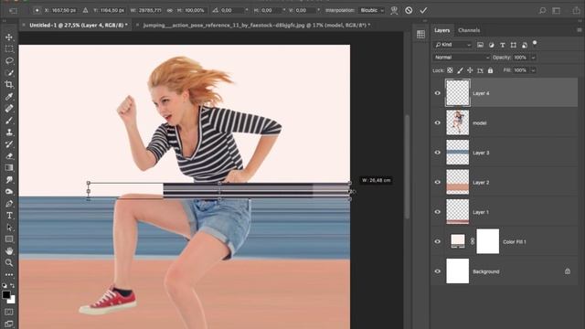 NEW! Pixel Stretch Effect Photoshop смотреть онлайн