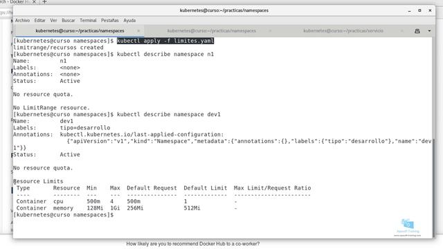 Kubernetes 80- Poner memoria y cpu en un namespace смотреть онлайн