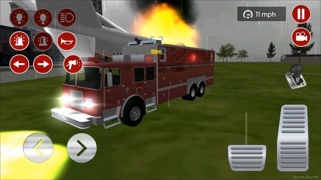 Fire Truck Driving Simulator - Rescue 911 fire engine games - Real Firefighter #4 / Android GamePla смотреть онлайн