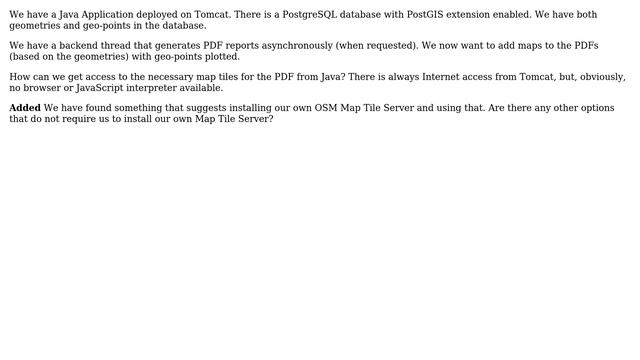 GIS: Map Tile server for backend Java PDF renderer смотреть онлайн