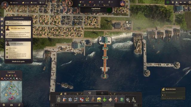 [FR] ANNO 1800. Amarrage public et Zoo. Let's play. #10 смотреть онлайн