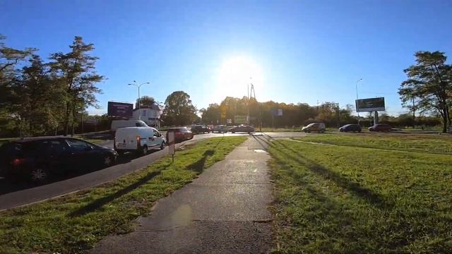 Катаюсь на Gravel bike Btwin Triban 100. По городу Вроцлав.(Часть 1). Wroclaw city, bike ride. смотреть онлайн