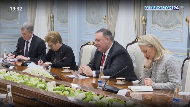 Приём Президента Узбекистана Госсекретаря США Майкла Помпео смотреть онлайн