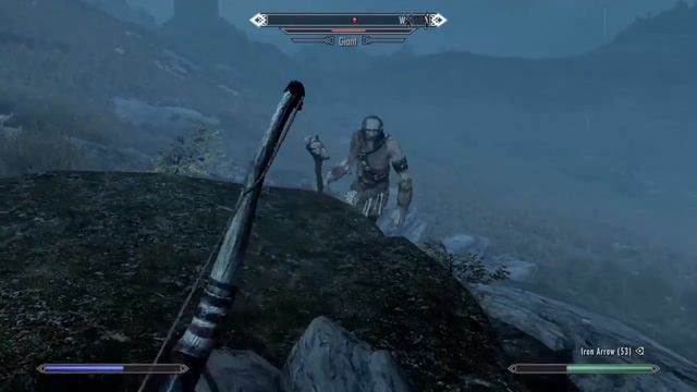 Giant fight skyrim смотреть онлайн