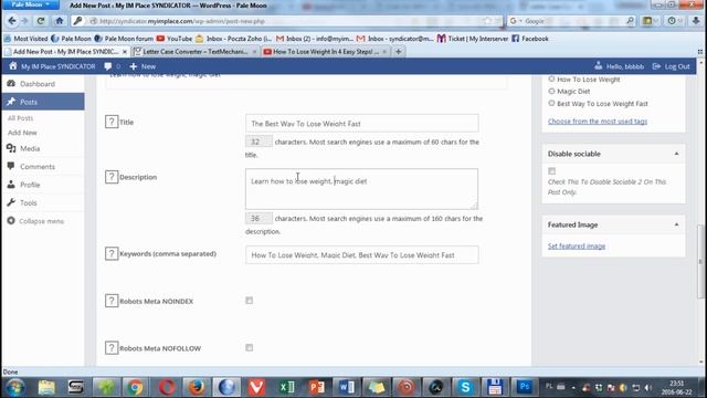 Best YouTube SEO Tool - My IM Place Syndicator Tutorial смотреть онлайн