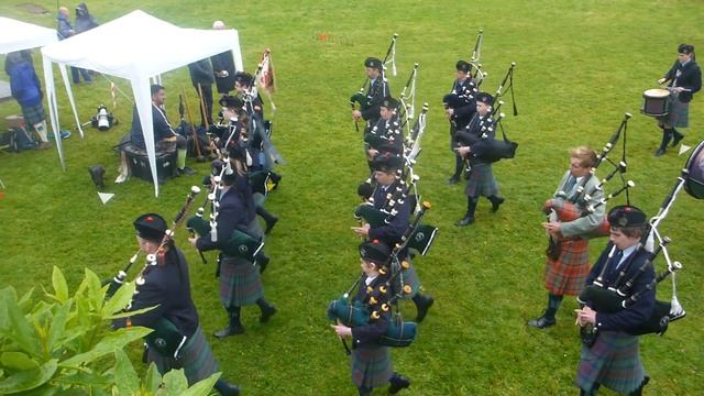 Isle Of Skye Pipeband At Highland Games, Portree 2015