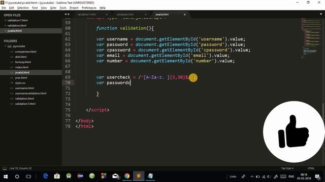 Complete Form Validation in JavaScript using Regular Expression in Hindi [ REGEX ] смотреть онлайн