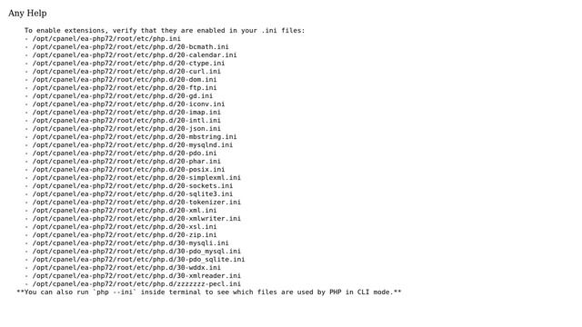 Magento: To enable extensions, verify that they are enabled in your .ini files смотреть онлайн