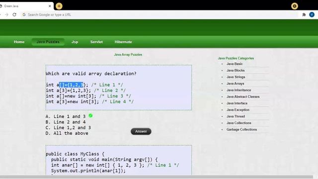 MCQ Java Array Part 1 смотреть онлайн
