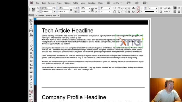 Adobe InDesign CS6 - How To Wrap Text Around Image смотреть онлайн
