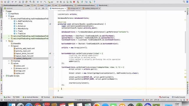 Firebase Realtime Database Tutorial for Android - Updating Data #5 смотреть онлайн