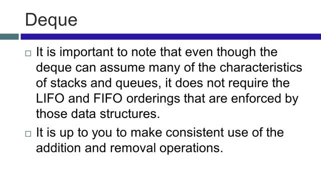 Deque Overview-32 смотреть онлайн