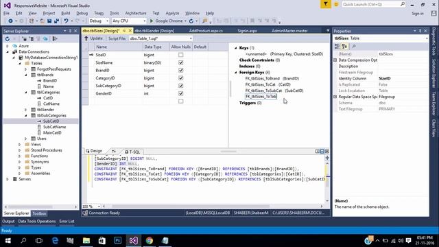 Responsive Website ASP NET Bootstrap Part 16 Online Shopping Site Products Database Designing смотреть онлайн