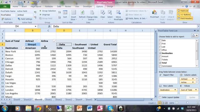 How to Sort, Filter, and Group an Excel Pivot tables to get great results. Excel 2007 2010 2013 201 смотреть онлайн