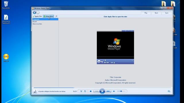 como cambiar el skin del windows media player смотреть онлайн