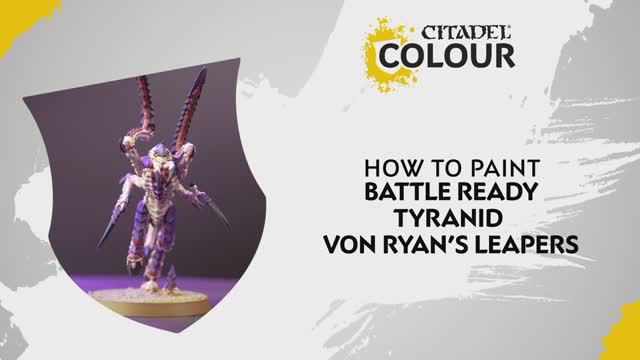 Warhammer 40000 How To Paint - Battle Ready Tyranid Von Ryan's Leapers