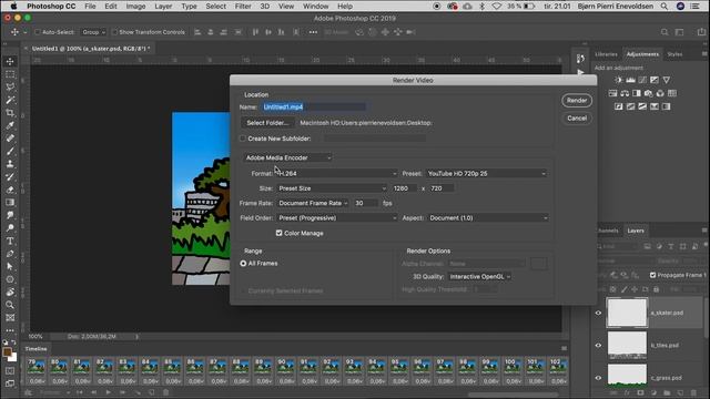 Creating an Animated GIF in Photoshop CC 2019 смотреть онлайн