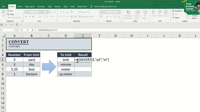 HOW TO USE CONVERT EXCEL FUNCTION FOR VARIOUS UNIT MEASUREMENTS смотреть онлайн