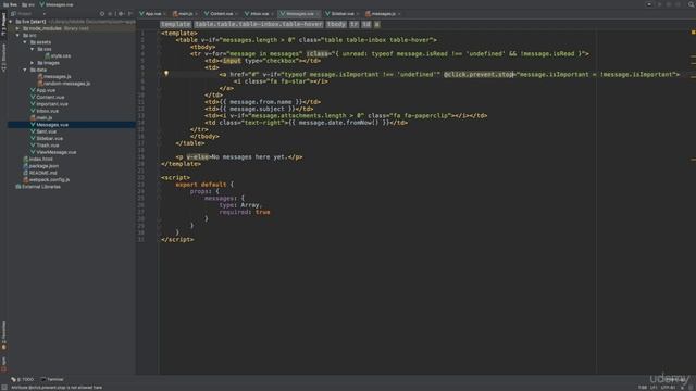 Vue.js 100 Marking messages as important смотреть онлайн