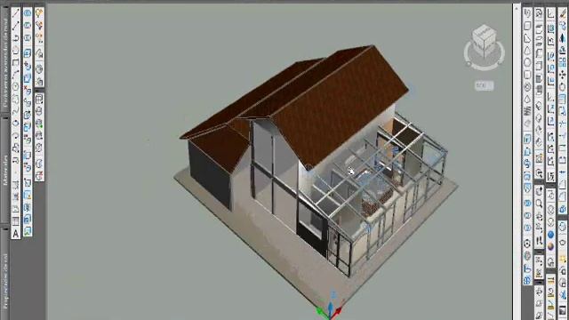 AutoCAD 2010 - House Render 3d смотреть онлайн