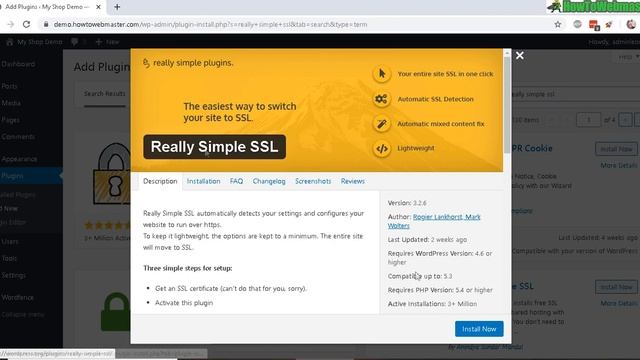 Wordpress Force HTTPS - Really Simple SSL Plugin Review + Setup Tutorial смотреть онлайн