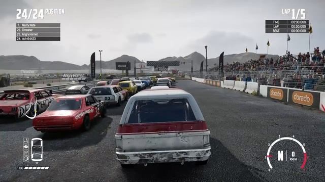 Wreckfest Muddigger Banger Race смотреть онлайн