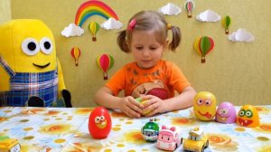 Видео про машинки Робокар Поли мультик для детей Сюрприз яйца Распаковка  Робокар поли Robocar Poli