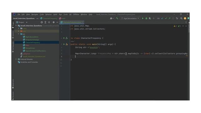 Character Frequency - Java 8 coding Interview Question смотреть онлайн