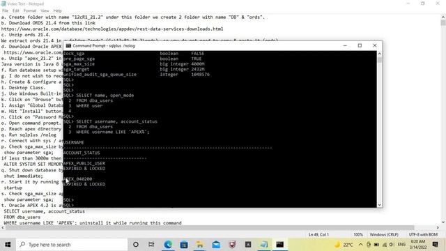 How to Install Oracle APEX 21.2 | DB 12cR1 | Executive | Windows 10 смотреть онлайн