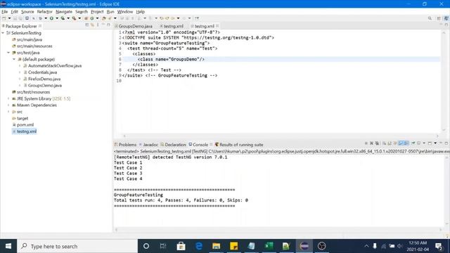 #9 Execute test cases in Groups? How to Include/Exclude in Testng.xml? Selenium Webdriver 3 Tutoria смотреть онлайн
