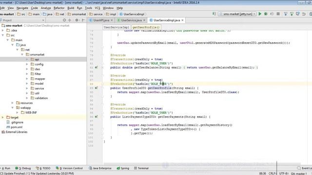 JWT Spring REST Hibernate MySQL(Part 3) смотреть онлайн
