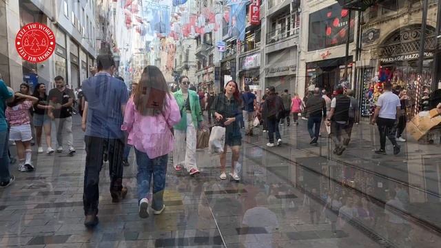 Istanbul Champions League Final 2023 Taksim Square-Istiklal Street |Walking Tour |4K 60fps смотреть онлайн