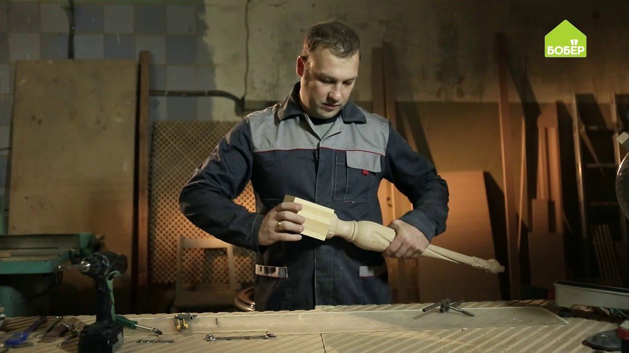 Делаем ножки для стола с резьбовым соединением. СТОЛЯРНЫЕ РАБОТЫ смотреть онлайн