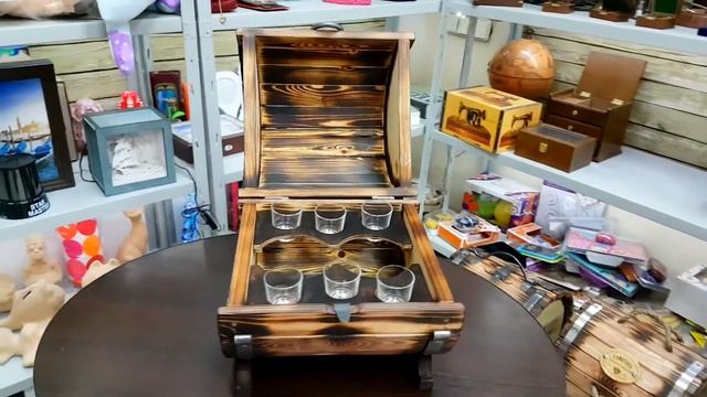 Бочка-бар "Самогонъ Крымский" 33,5*30*28 см смотреть онлайн