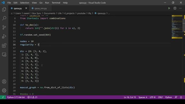 Quantum Approximate Optimization Algorithm (QAOA) with Tensorflow Quantum (TFQ) смотреть онлайн