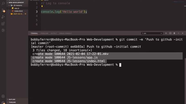 A lesson for Git & Github смотреть онлайн