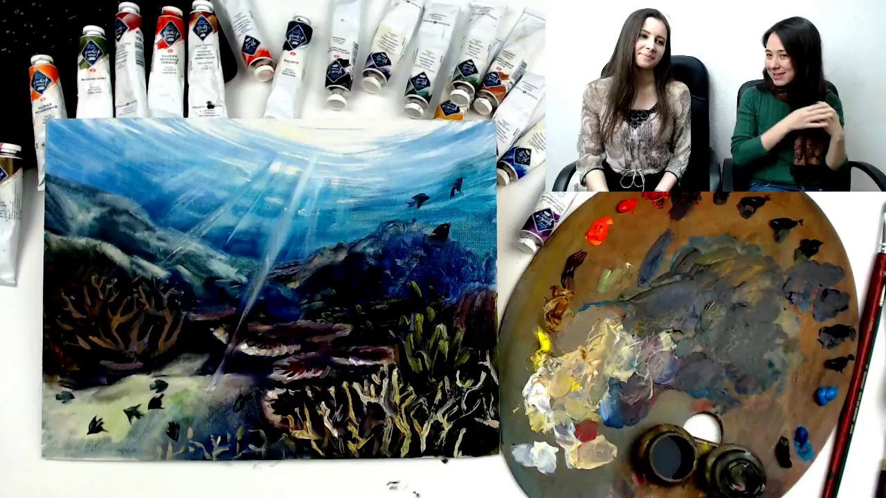 Онлайн-урок "Художник под водой" | Как нарисовать подводный мир смотреть онлайн