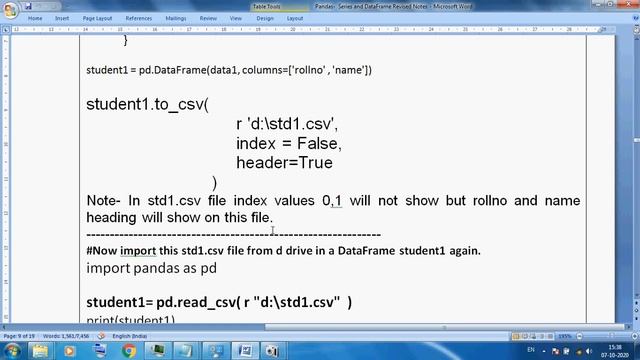 Class 12 IP Pandas Dataframe Boolean Indexing, CSV, Append, Drop, Pop Method смотреть онлайн