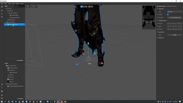 Spark AR Tutorial / How To Import 3D Model With Animation / Plane Tracker With Simple Controls
