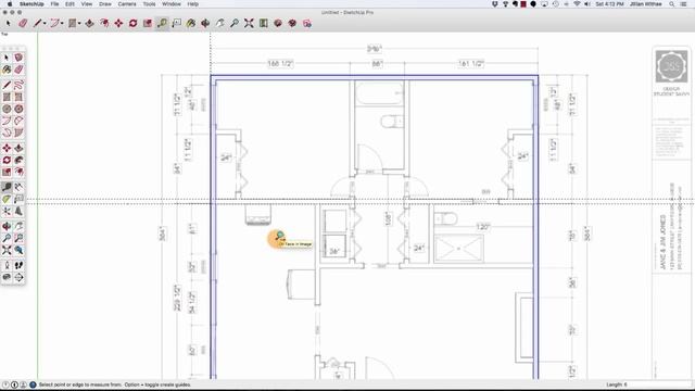 SketchUp Tutorial: How to draw a Floor Plan from a PDF File смотреть онлайн
