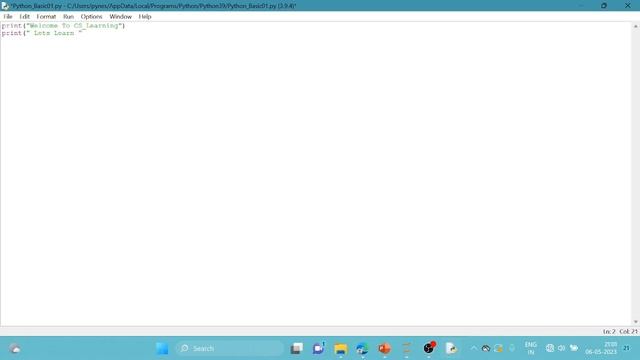 01 Python coding program Hello python смотреть онлайн