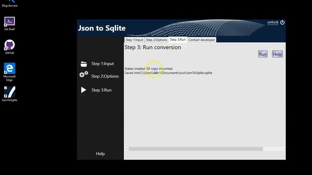Json to Sqlite смотреть онлайн