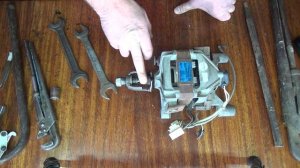 Как снять шкив с двигателя от стиральной машины.