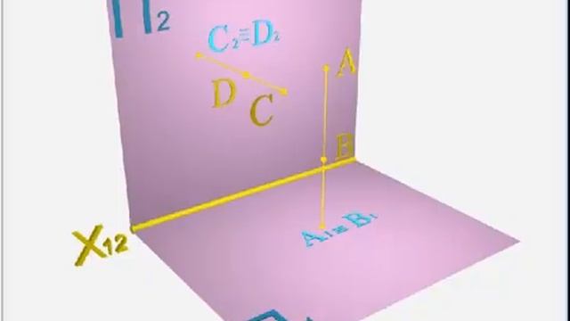 конкурирующие точки - начертательная геометрия смотреть онлайн