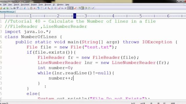 Java Programming Tutorial 40 - Calculate the Number of Lines in a File смотреть онлайн