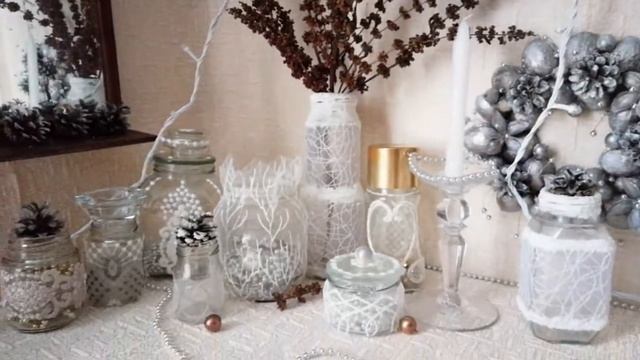 Декор стеклянных баночек. Нежные идеи смотреть онлайн